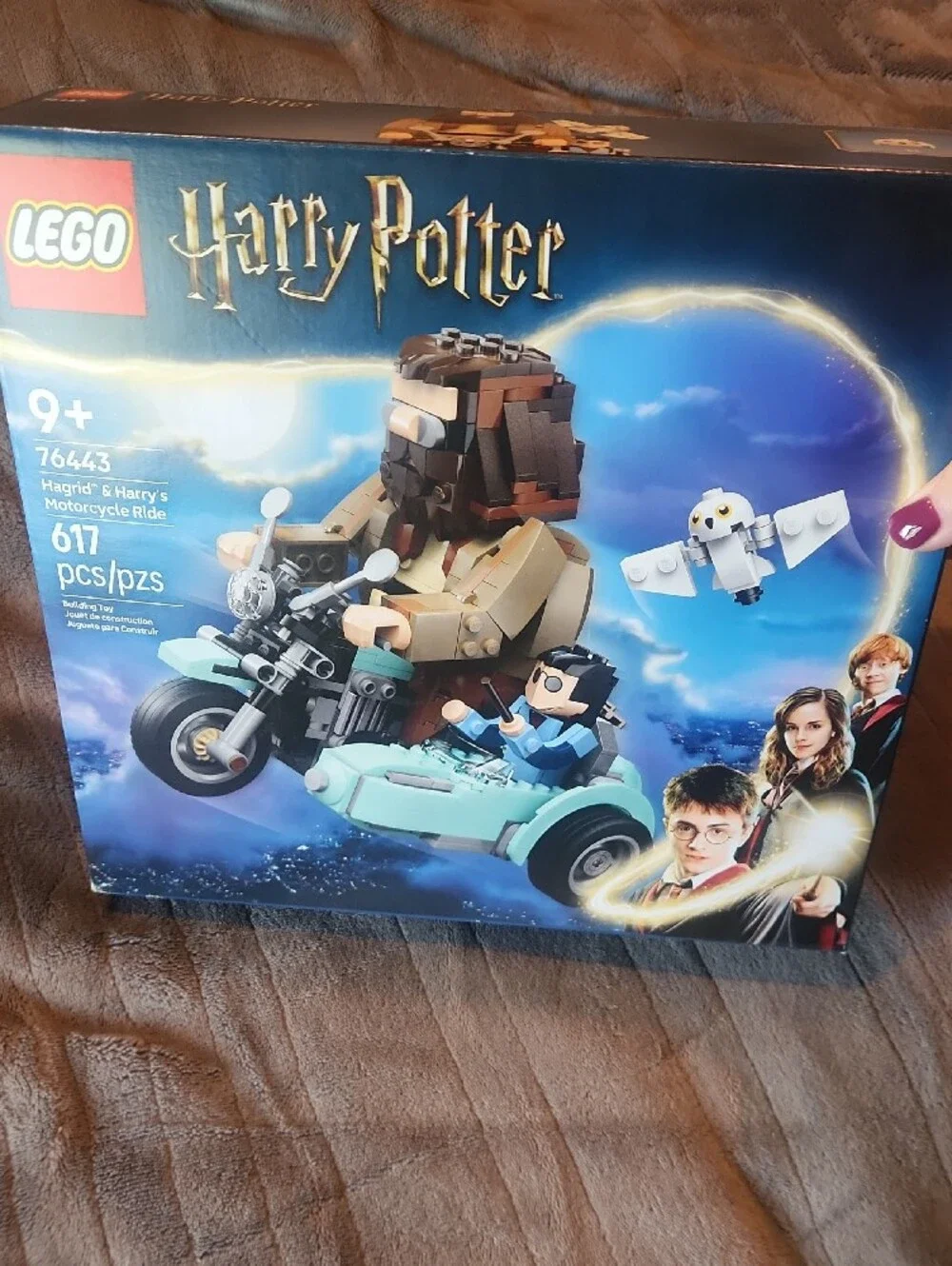 Lego Harry Potter Hagrid & Harry Motorcycle Ride - Light Blue, Tan, Black
